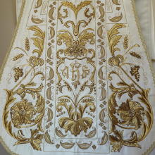 White Roman Vestment hand embroidered